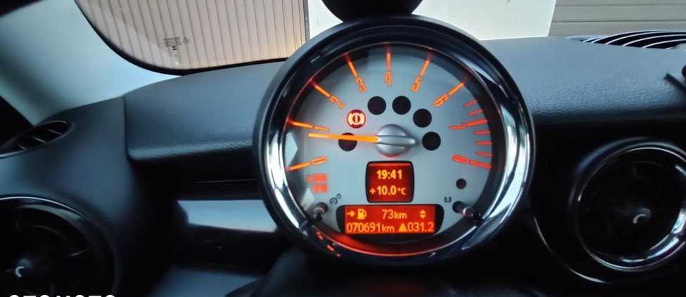 MINI Cooper S cena 35400 przebieg: 70691, rok produkcji 2010 z Kluczbork małe 436